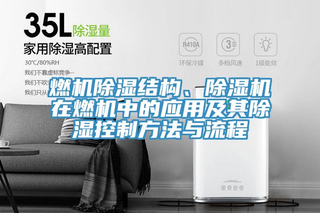 燃機除濕結構、除濕機在燃機中的應用及其除濕控制方法與流程