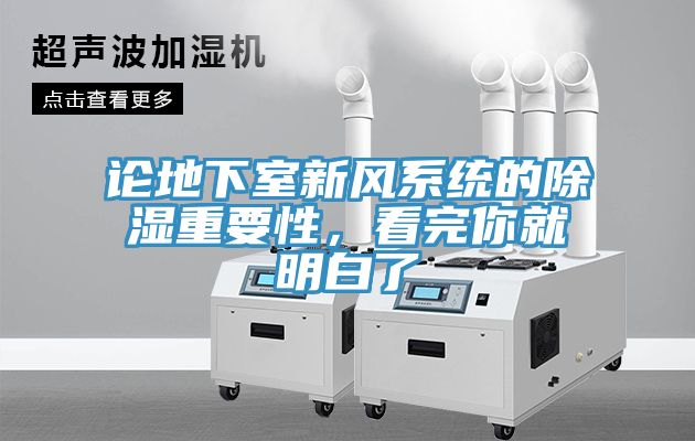 論地下室新風系統的除濕重要性，看完你就明白了