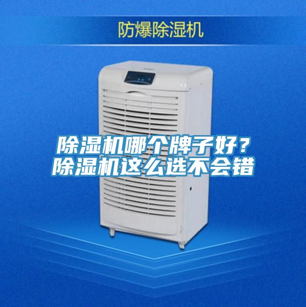 除濕機哪個牌子好？除濕機這么選不會錯
