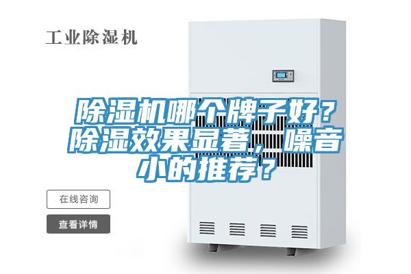 除濕機哪個牌子好？除濕效果顯著，噪音小的推薦？