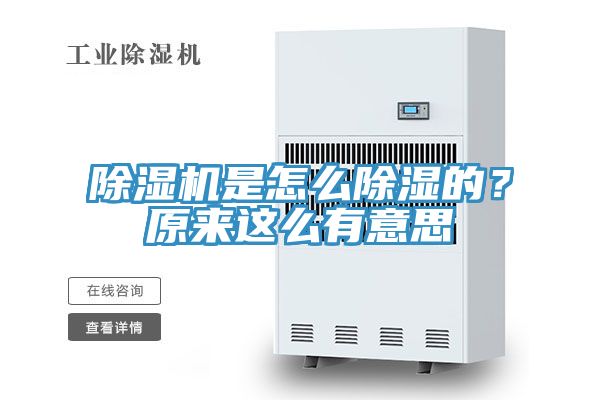 除濕機是怎么除濕的？原來這么有意思